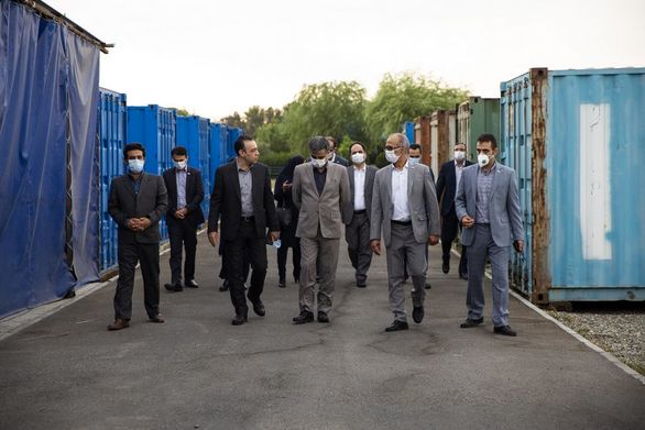 بازدیدمدیران ارشد بانک تجارت از واحد نگهداری و تعمیرات ایران کیش
