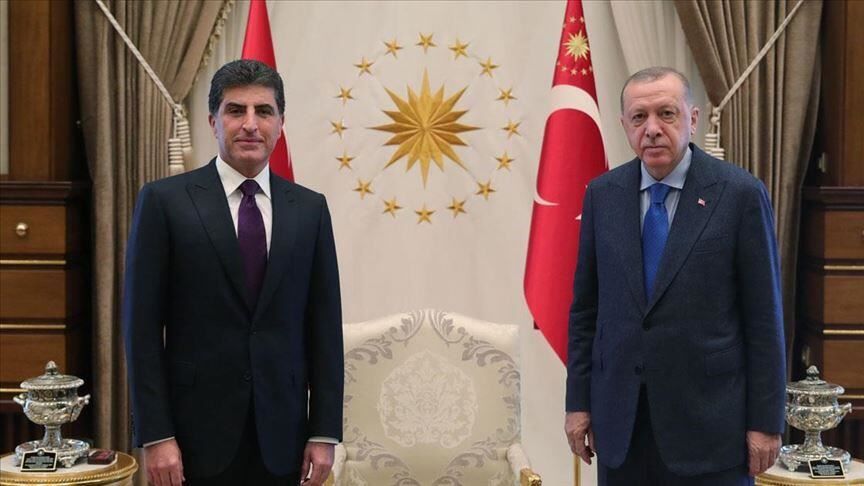 دیدار بارزانی و اردوغان
