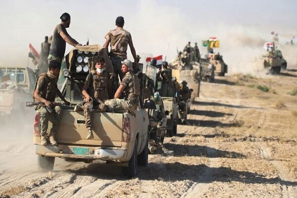 عملیات حشدشعبی علیه تروریست های داعش در مناطق همجوار با ایران