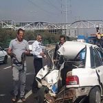 واژگونی مرگبار پراید در غرب تهران