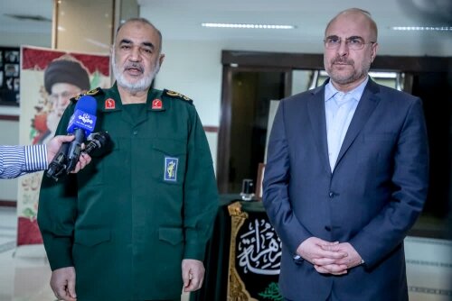 فرمانده کل سپاه در دیدار با رئیس مجلس : اروپایی‌ها اشتباهات گذشته خود را تکرار نکنند