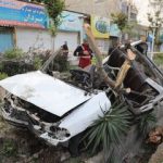 تصادف وحشتناک پراید با یک درخت در مشهد/ خودرو پرطرفدار له شد!