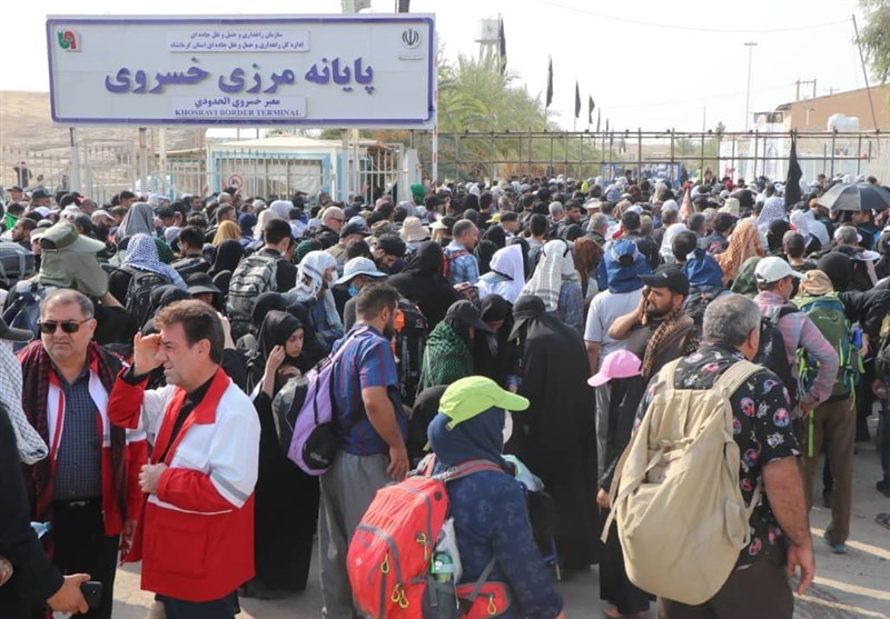 ۸۴۹۷ زائر اربعین روز گذشته از مرز خسروی به کشور بازگشتند
