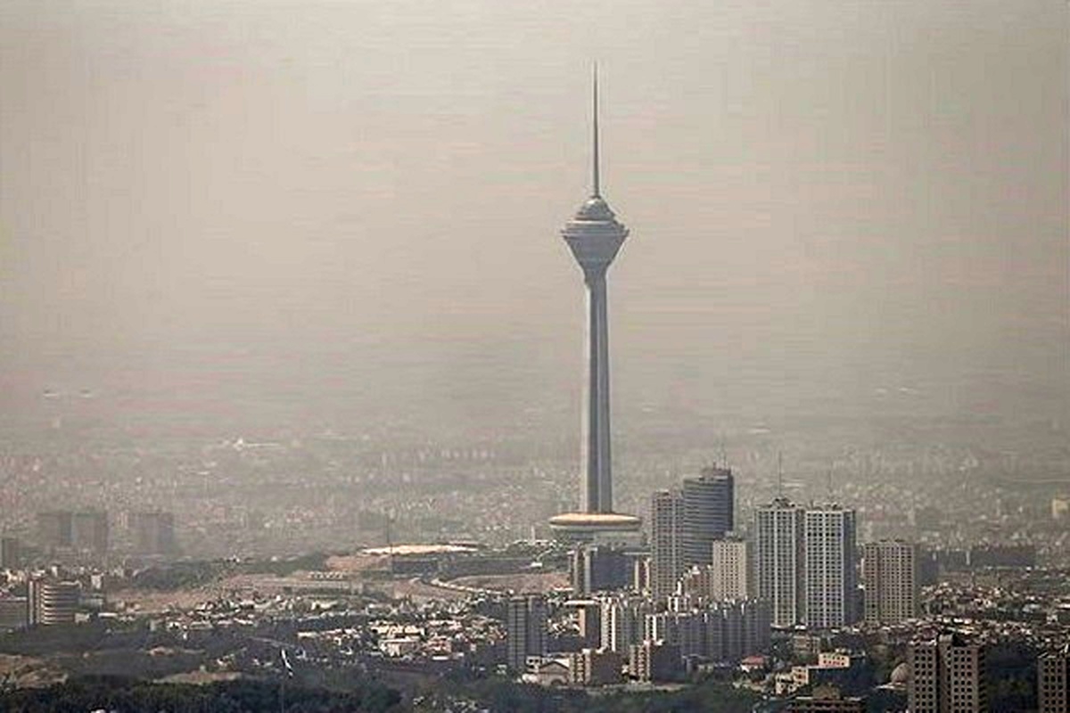 کیفیت هوای تهران در وضعیت نارنجی/شرایط هوا برای گروه‌های حساس مناسب نیست