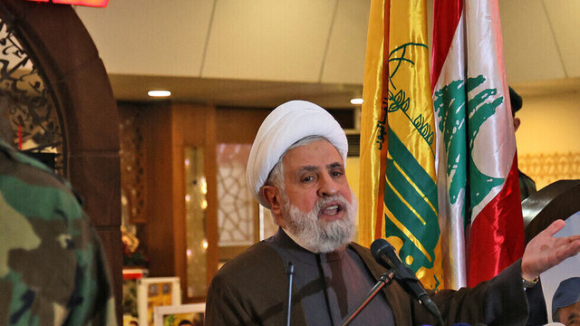 نعیم قاسم: با سیلی محکم و اقدام قوی به هرگونه تجاوز اسرائیل پاسخ می‌دهیم
