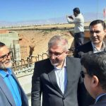 بازدید رییس سازمان برنامه و بودجه از محور دامغان- معلمان و مطالبات اعتباری