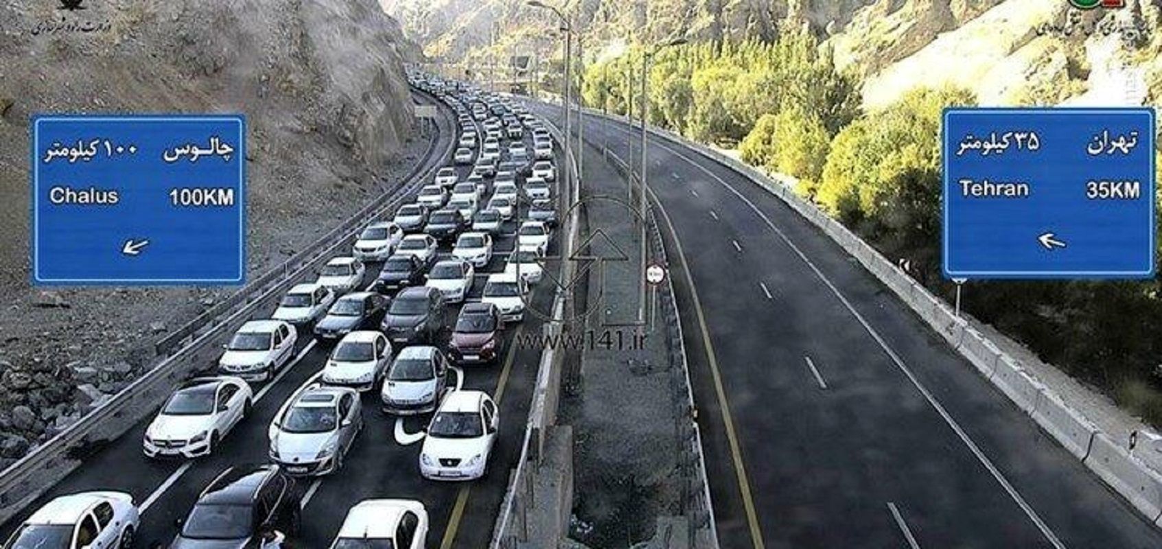 پلیس راه: احتمال یک‌طرفه شدن جاده چالوس و آزادراه تهران – شمال وجود دارد