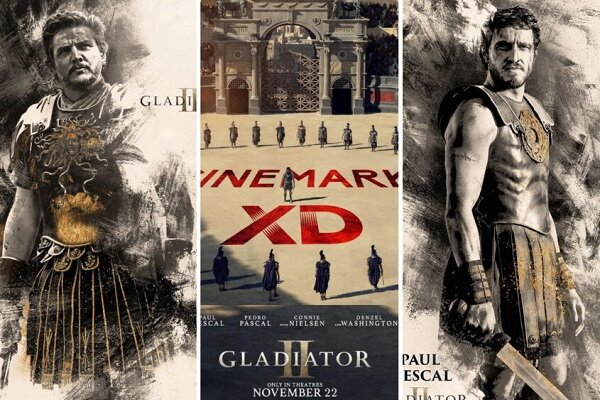 «گلادیاتور ۲» فقط یک ماه در سینماها به نمایش در می آید
