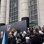 مراسم تشییع پیکر علی رازینی و محمد مقیسه قضات دیوان عالی کشور