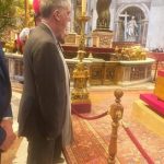 ادای احترام سیدعباس صالحی به پاپ فرانسیس در محل کلیسای سن پیترو