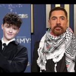 خاویر باردم با چفیه در مراسم جوایز امی/ درخشش «نوجوانی» و حمایت از فلسطین