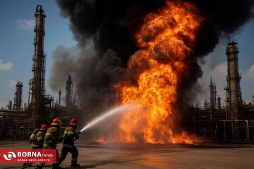 آتش‌سوزی در شرکت پالایش نفت پارسیان ایوانکی/ آمار مفقودان و مصدومان