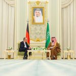 دیدار رسمی ولیعهد عربستان و صدراعظم آلمان در ریاض