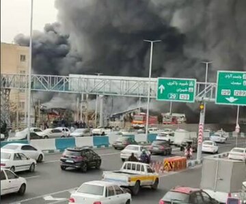 جزئیات آتش‌سوزی گسترده در بازارچه جنت آباد اعلام شد