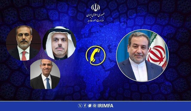 گفت‌وگوی عراقچی با وزیران خارجه عربستان، مصر و ترکیه