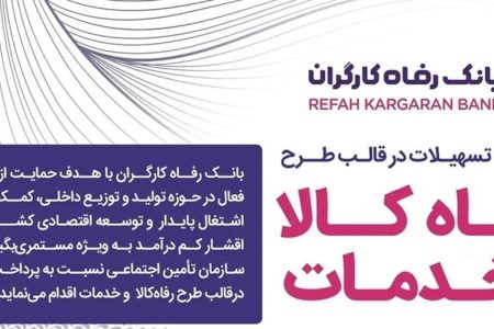 سقف تسهیلات طرح «رفاه کالا و خدمات» بانک رفاه کارگران افزایش یافت
