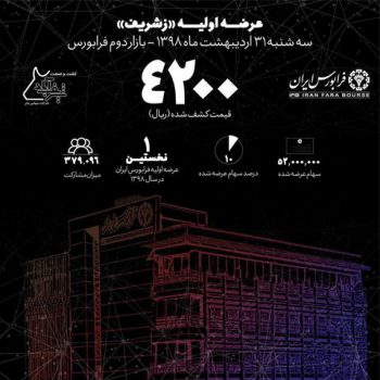 کشف قیمت 4200 ریالی هر سهم «ز شریف»