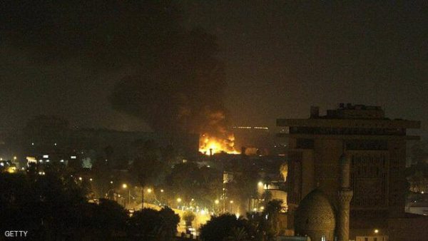 برخورد موشک در نزدیکی سفارت آمریکا در بغداد برخورد موشک در نزدیکی سفارت آمریکا در بغداد