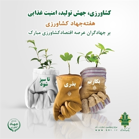 هفته جهاد کشاورزی و ۸۷ سالگی بانک کشاورزی- ۴/ بانک کشاورزی، افزایش بهره وری، توسعه اقتصاد کشاورزی