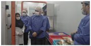 بازدید مدير عامل بانك كشاورزى از واحد بسته بندی و عمل آوری گوشت در استان کرمان