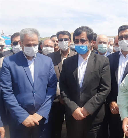 بازدید مدیرعامل بانک کشاورزی در معیت وزیر جهاد کشاورزی از پروژه ۳۷ هزار هکتاری آبیاری تحت فشار در پایاب سد خدا آفرین استان اردبیل