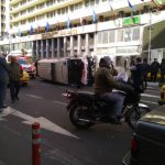 واژگونی آمبولانس در تهران