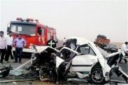 تصادف مرگبار پراید و تریلر در تهران