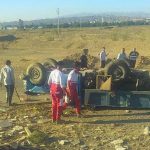 مرگ 2 دانش آموز در واژگونی وانت حامل دانش آموزان